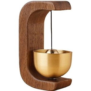 premium wooden brass bell chime