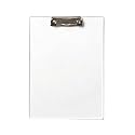 Unbreakable Transparent Acrylic Clipboard – Durable &amp; Portable Exam and Office Board- Medium