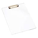 Unbreakable Transparent Acrylic Clipboard – Durable & Portable Exam and Office Board - Small