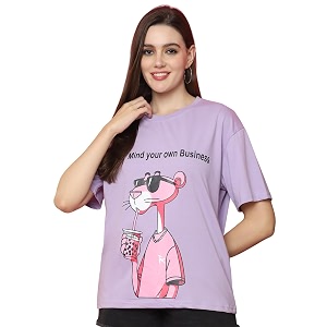 Preneum Womens Cotton Aesthetic Cool Graphic