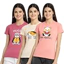 Preneum Women39s Cotton Regular Fit Latest Graphic