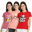 Preneum Women39s Cotton Regular Fit Latest Graphic