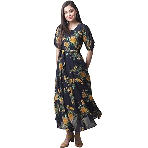 Preneum Womens Floral Regular Fit T-Shirt