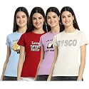Preneum Women39s Cotton Regular Fit Latest Graphic