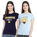 Preneum Women39s Letter Print Regular Fit T-Shirt
