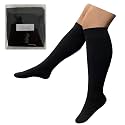 Presadee Traditional 8-15 mmHg Mild Compression Leg Circulation Closed Toe Sock (Black, 4X-Large)