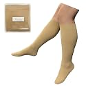 Presadee Traditional 8-15 mmHg Mild Compression Leg Circulation Closed Toe Sock (Nude, 2X-Large)