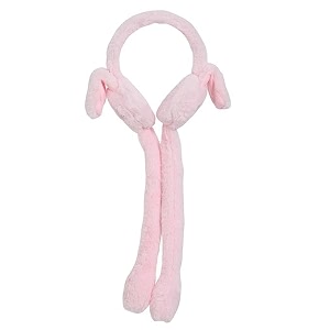 presco winter ear muffs  soft plush foldable ear warmers for kids girls and women  windproof stretchable amp portable earmuffs for cold weather outdoor travel and school use