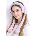 PRESCO Winter Ear Muffs | Soft Plush Foldable Ear Warmers for Kids, Girls and Women | Windproof, Stretchable & Portable Earmuffs for Cold Weather, Outdoor, Travel and School Use