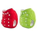 Presents New born baby Reusable Washable Adjustable Pocket Cloth Diapers with Adjustable Size (2)