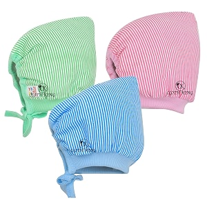 Presents Newborn Baby Strip Print Caps Soft