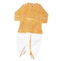 Presents Stylish Festive Leheriya Print Kurta Dhoti