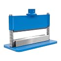 Press Brake Attachment, 12in Hydraulic Press Accessories Kit, 12-20 Ton Heavy Duty Metal Bending Tool with 90° Bending &amp; Dual Spring, 3/16in Thickness (Blue)