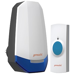 pressfit echo-v wireless doorbell chime kit