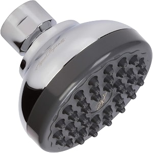 pressure boosting shower head - high pressure water saver showerhead best for low flow showers 25 gpm - chrome