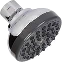 Aqua Elegante Pressure Boosting Shower Head - 2.5 GPM - Brushed Nickel
