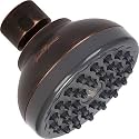 Pressure Boosting Shower Head - High Pressure Water Saver Showerhead Best For Low Flow Showers, 1.8 GPM - Oil-Rubbed Bronze & California Certified