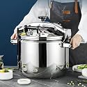 Pressure Canner High Capacity Pressure Cookers with Super Safety Lock for All Hob Types Including Everyday Use in Your Kitchen Hotels Kitchens Tower Pressure Cooker(18L/32cm)