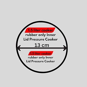 pressure cooker rubber gasket 13 cm inner lid 15 litre capacity pack of 2 blacknot suitable for black hawkiins pressure