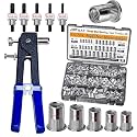 ASKWAY SAE Pressure Rivet Nut Tool Kit 530pcs, Aluminum Rivet Nut inch