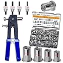 ASKWAY Stainless Steel Imperial Rivet Nut Tool Kit 500pcs, SAE Rivet Nut