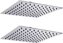 Prestige 12x12 Stainless Steel Ultra Slim Shower without Arm -(Pack of -2 ) Shower Head