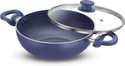 Prestige Ceraglide Ceramic Coating Kadhai 30 cm diameter with Lid 5 L capacity (Aluminium, Non-stick, Induction Bottom)