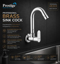 Prestige Ocean Sink Tap With Wall Flange