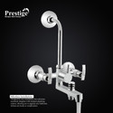 Prestige Passion brass 3 in 1 wall mixer For Bathroom (silver) Wall Mixer Faucet (Wall Mount Installation Type)