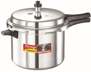 prestige popular plus 65 l induction bottom pressure cooker aluminium