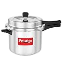 Prestige Popular Plus Svachh Virgin Aluminium Spillage Control Outer Lid Pressure Cooker, 5 L (Silver), 5 Liter