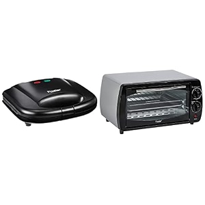 prestige potg 9 pc 800-watt oven toaster grill grey  prestige pgmfb 800 watt grill sandwich toaster with fixed grill plates black