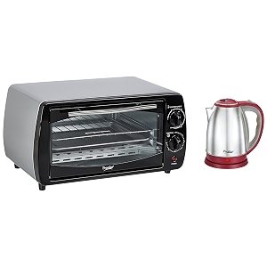 prestige potg 9 pc 800-watt oven toaster grills grey9 liter amp prestige pkoss 18 litre kettle red