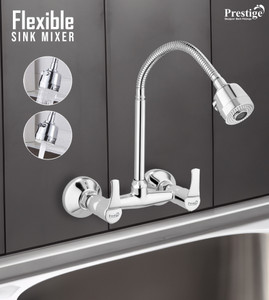 Prestige Step Brass Flexible Sink Mixer with