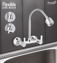 Prestige Step Brass Flexible Sink Mixer with