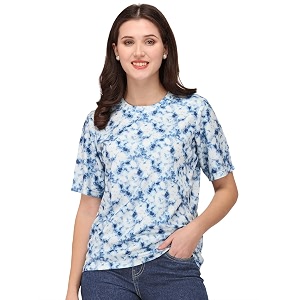 PRETTIFY Womens Casual Regular Fit Half Sleeves