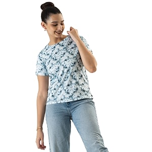 PRETTIFY Womens Casual Regular Fit Half Sleeves