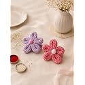 Pretty Petals Crochet Rakhi Combo with Handmade Floral Yarn Design, Reusable Decorative Style, Raksha Bandhan Gift Set for Brother and Family