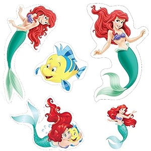 pretty ur party mermaid theme paper cutouts for birthday parties party supplies dcor birthday party decoration cut-outs 10 pcs