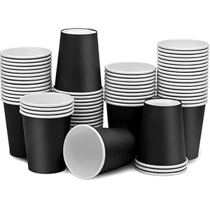 pretty ur party paper cups kids party cups disposable paper cups for birthday wedding party picnic bbq travel and events black