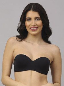 prettycat women balconette lightly padded bra black