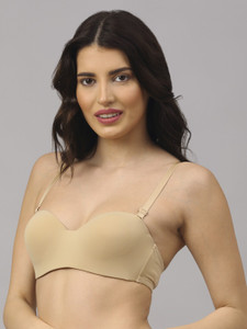 prettycat prettycat wired strapless tshirt bra women balconette lightly padded bra