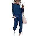 PRETTYGARDEN Airport Travel Outfit Women Fall 2 Piece Matching Lounge Sets
