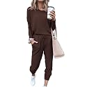 PRETTYGARDEN Airport Travel Outfit Women Fall 2 Piece Matching Lounge Sets