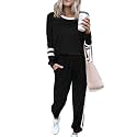 PRETTYGARDEN Airport Travel Outfit Women Fall 2 Piece Matching Lounge Sets