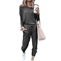PRETTYGARDEN Airport Travel Outfit Women Fall 2 Piece Matching Lounge Sets