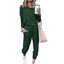 PRETTYGARDEN Airport Travel Outfit Women Fall 2 Piece Matching Lounge Sets