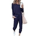 PRETTYGARDEN Airport Travel Outfit Women Fall 2 Piece Matching Lounge Sets