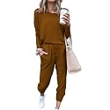 PRETTYGARDEN Airport Travel Outfit Women Fall 2 Piece Matching Lounge Sets