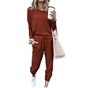 PRETTYGARDEN Airport Travel Outfit Women Fall 2 Piece Matching Lounge Sets